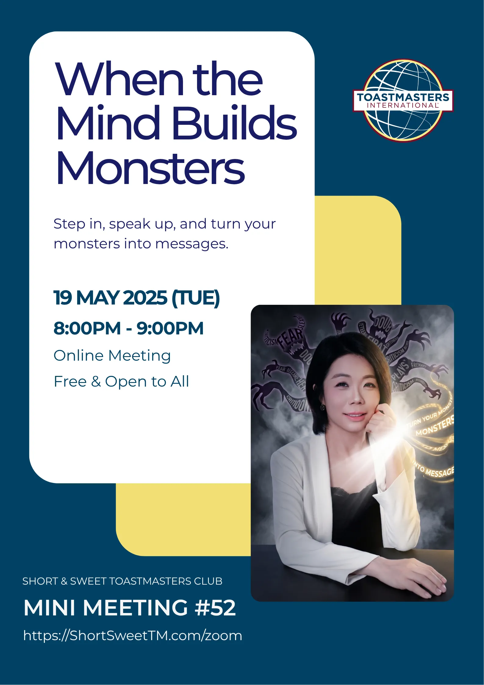 Short & Sweet Mini Meeting #52 - When the Mind Builds Monsters poster