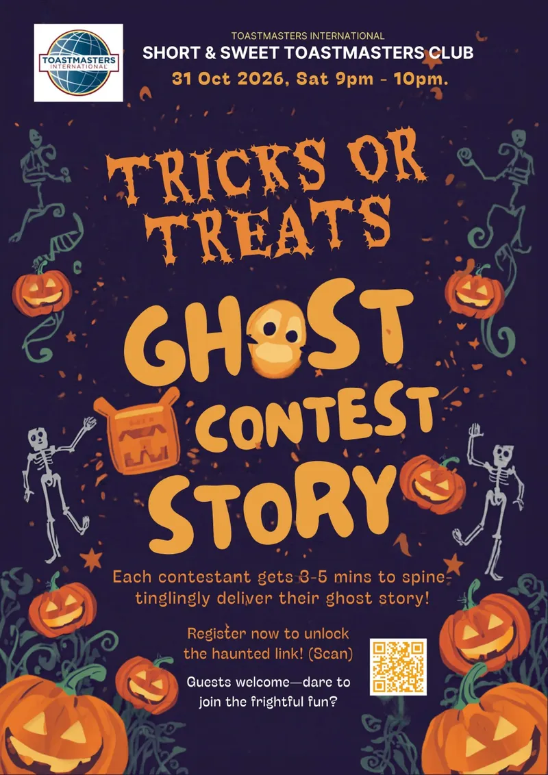 Short & Sweet Tall Tales Contest - Tricks or Treats Ghost Story poster