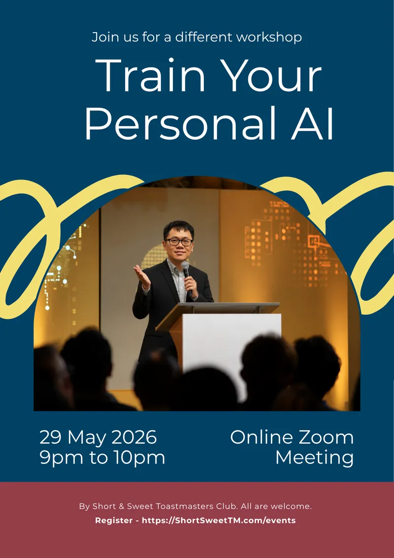 Short & Sweet Workshop - Train Your Personal AI poster